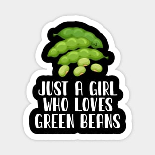 Just A Girl Who Loves Green Beans Sticker